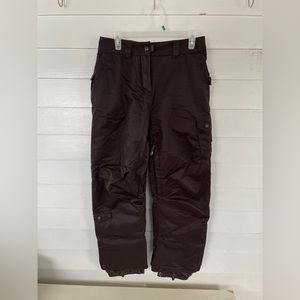 4/25 Chocolate Brown “L’il Chicks” Powder Room Snowboard Pants